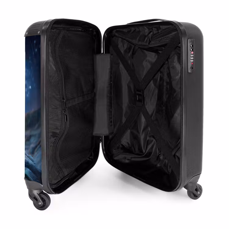 Valise - Petit extraterrestre bleu regardant la Voie lactée — 5