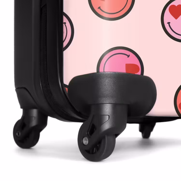 Valise - Smiley rose sur fond rose — 7