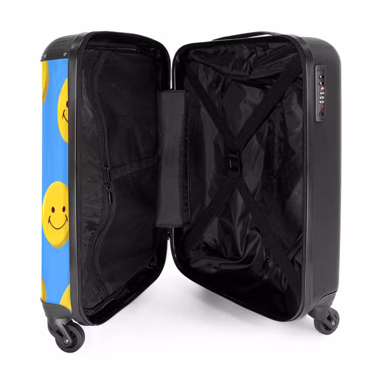 Valise - Smiley sur fond bleu — 5