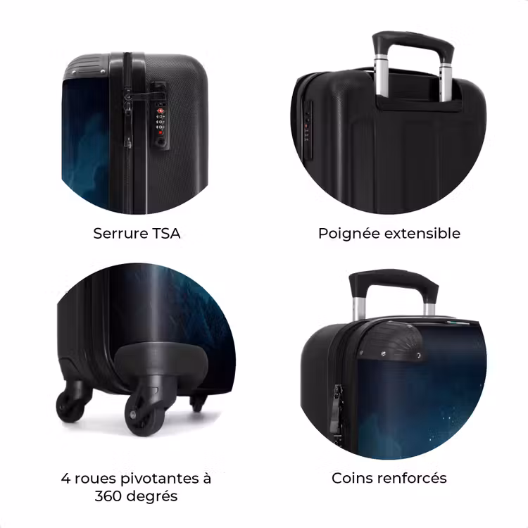 Valise - Sorcière âgée sur un balai sous la lune — 8