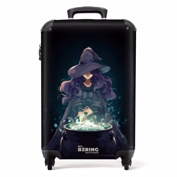 Valise - Sorcière avec un chaudron bouillonnant — 1