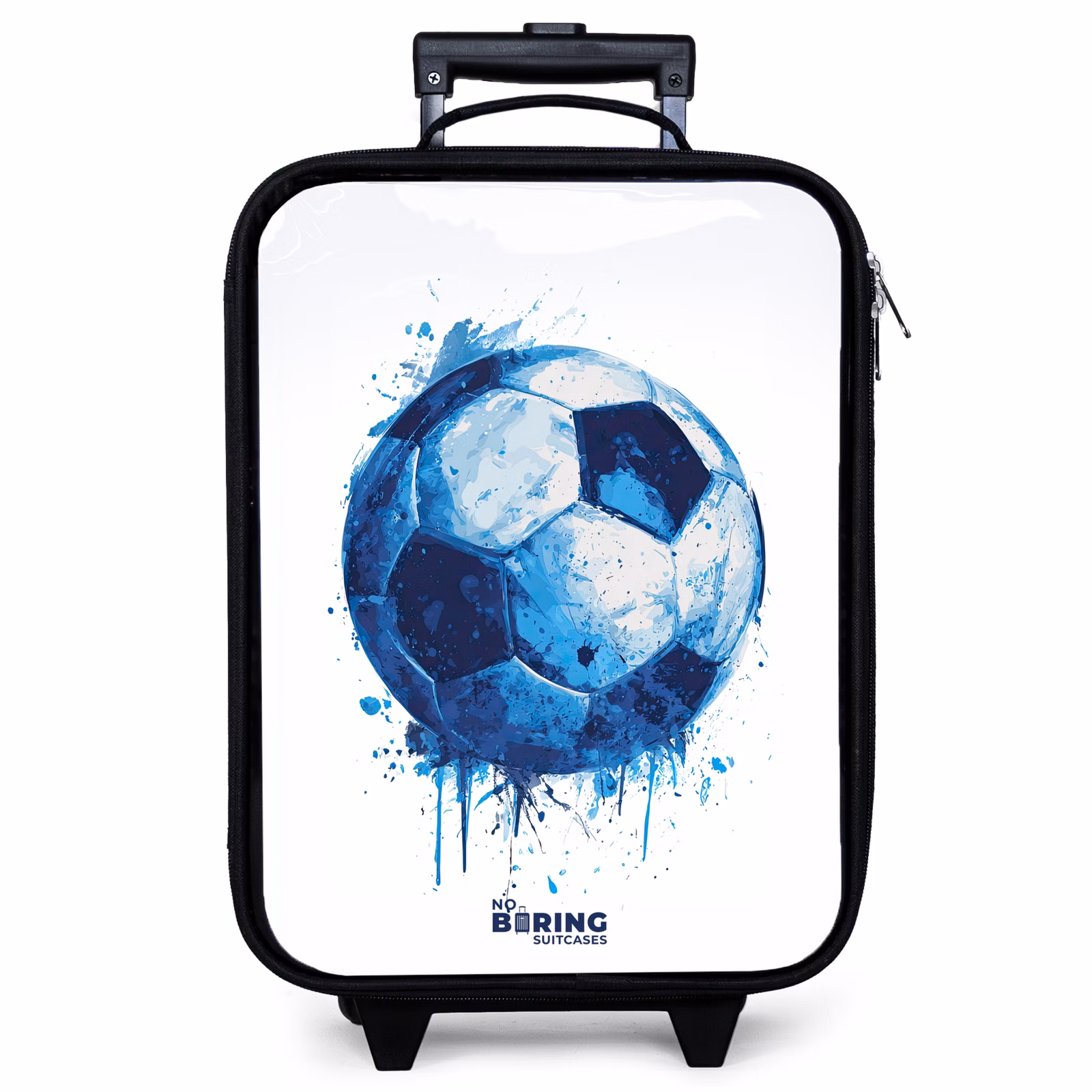 Valise enfant - Football - Taches d'encre - Bleu - Ballon — 1