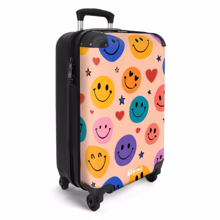 Valise - Motif de smileys colorés — 2