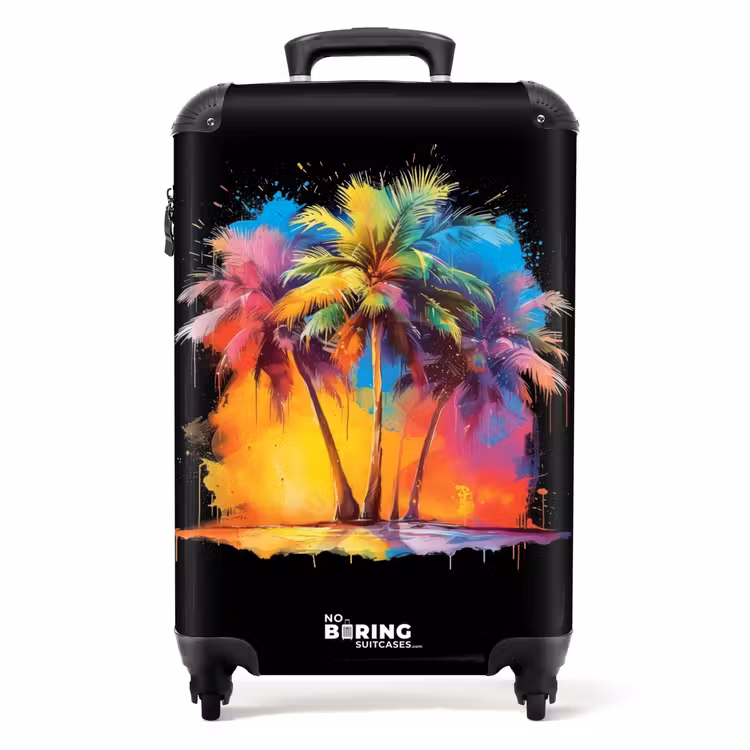 Valise - Palmiers maculés de peinture — 1
