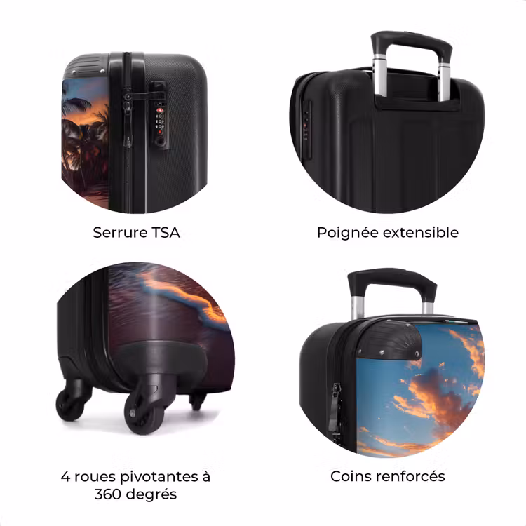 Valise - Plage au coucher du soleil — 8