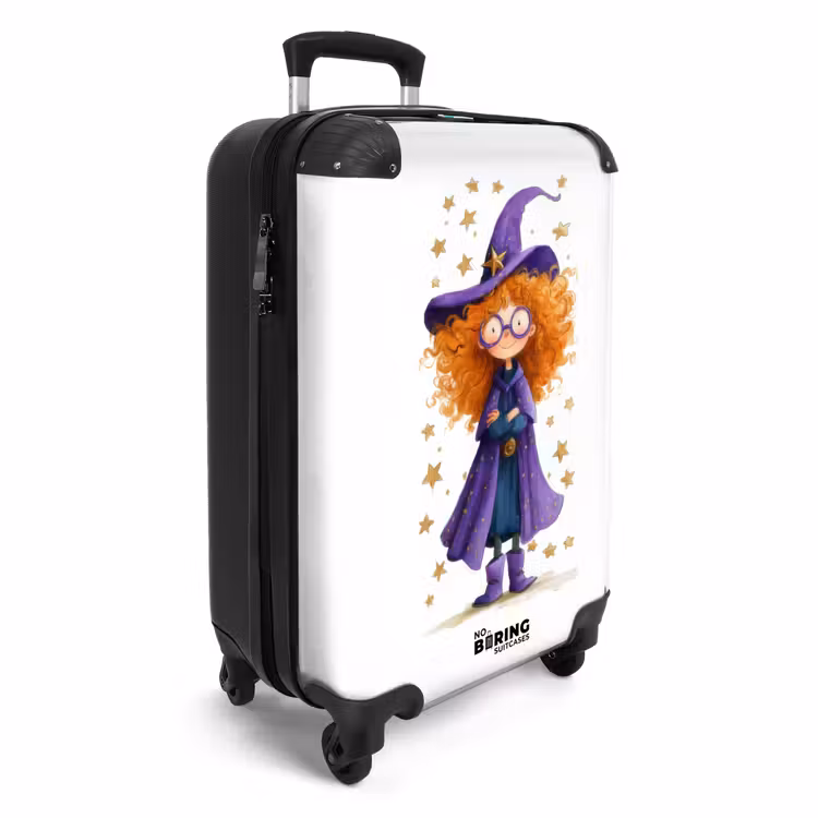 Valise - Sorcière magique aux boucles orange et à la cape violette — 2
