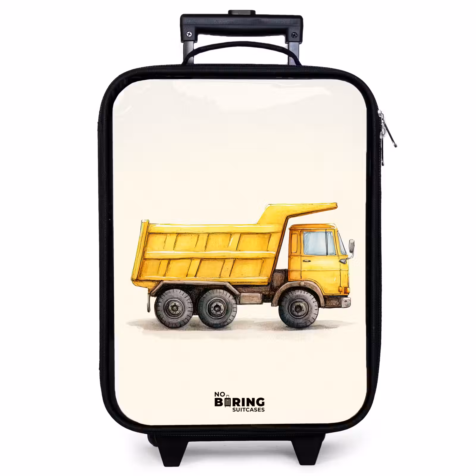 Valise enfant - Camion-benne - Signé - Jaune — 1