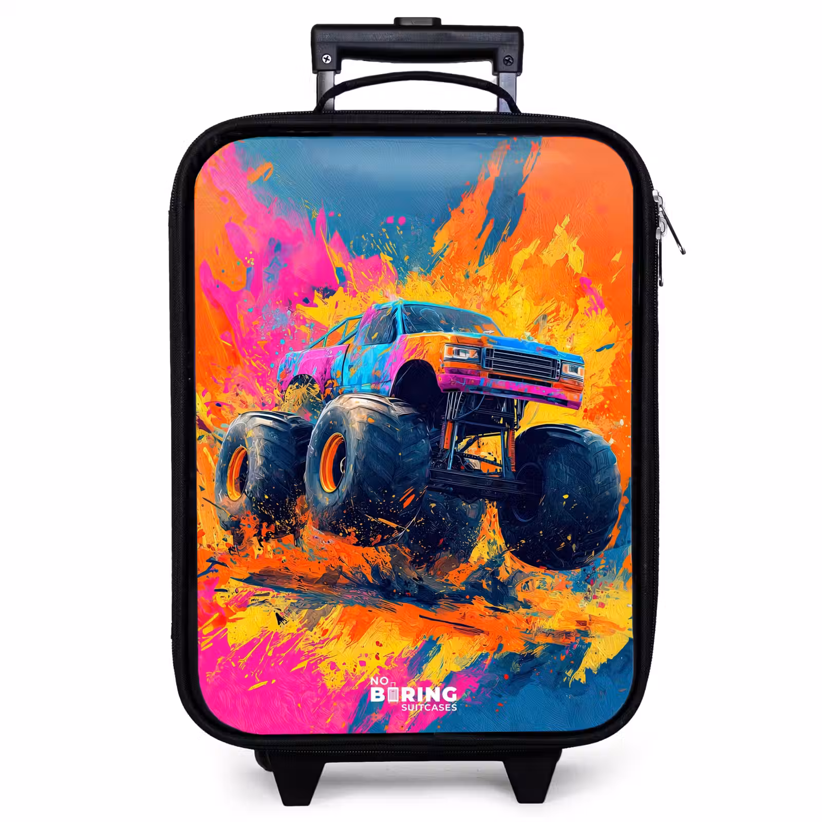 Valise enfant - Camion monstre - Éclaboussures de peinture - Coloré - Explosion — 1