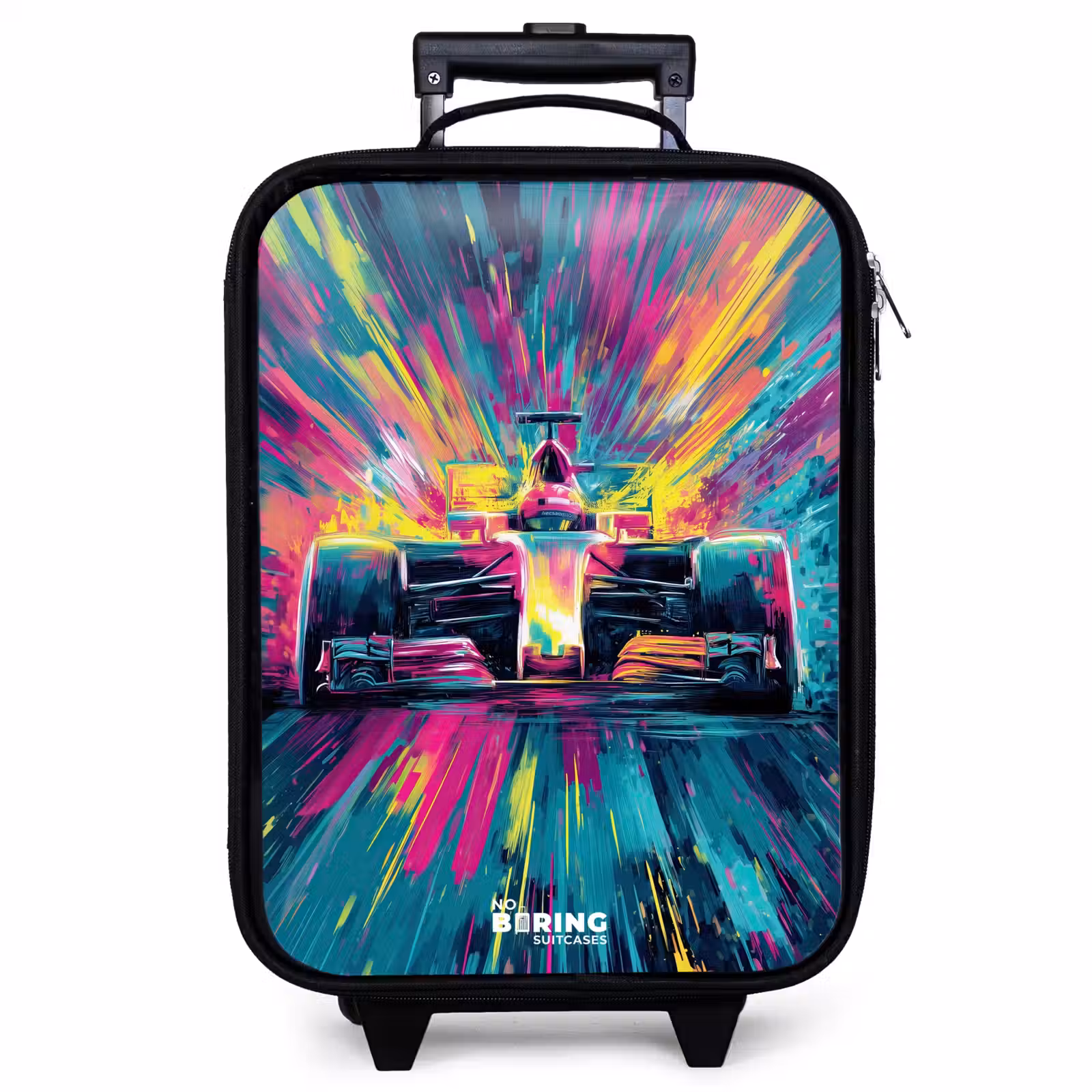 Valise enfant - Voiture de course - Explosion - Colorée - Abstraite — 1