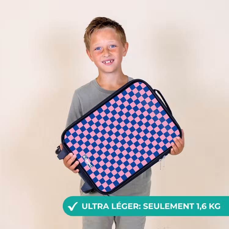 Valise enfant - Blocs - Bleu - Rose — 2