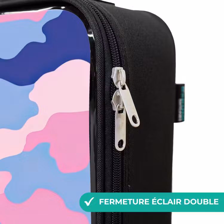 Valise enfant - Camouflage - Rose - Bleu — 6