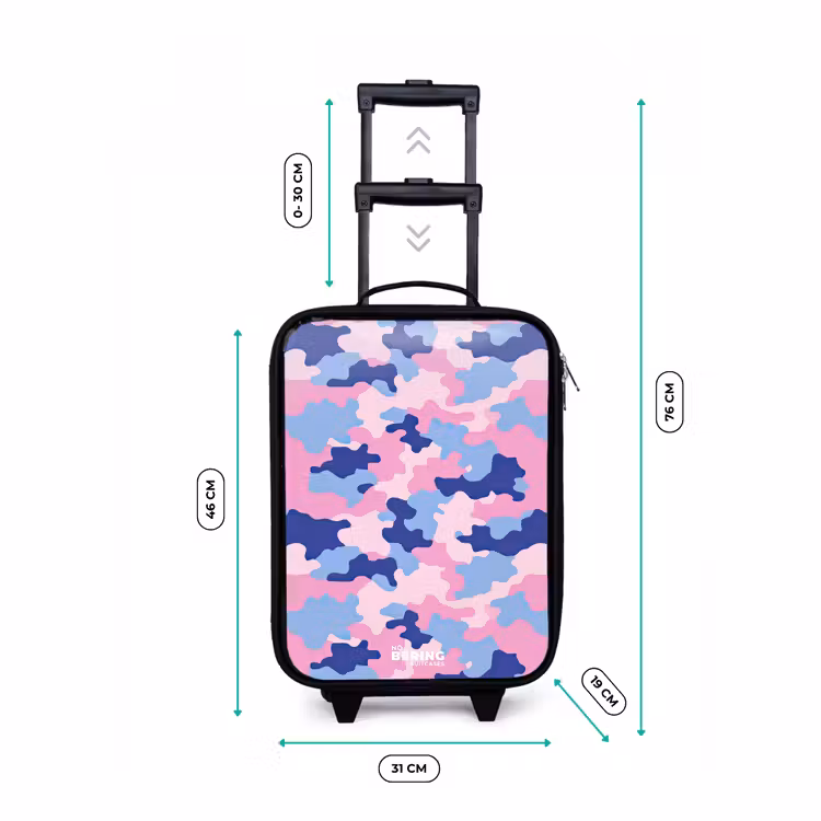 Valise enfant - Camouflage - Rose - Bleu — 7