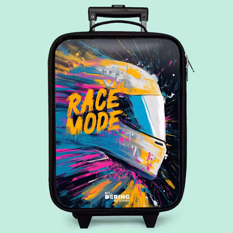 Valise enfant - Casque de course - Éclaboussures de peinture - Coups de pinceau - Mode de course — 3