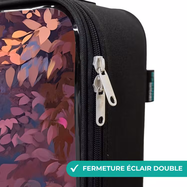 Valise enfant - Cheval - Fleurs - Violet - Papillon — 6
