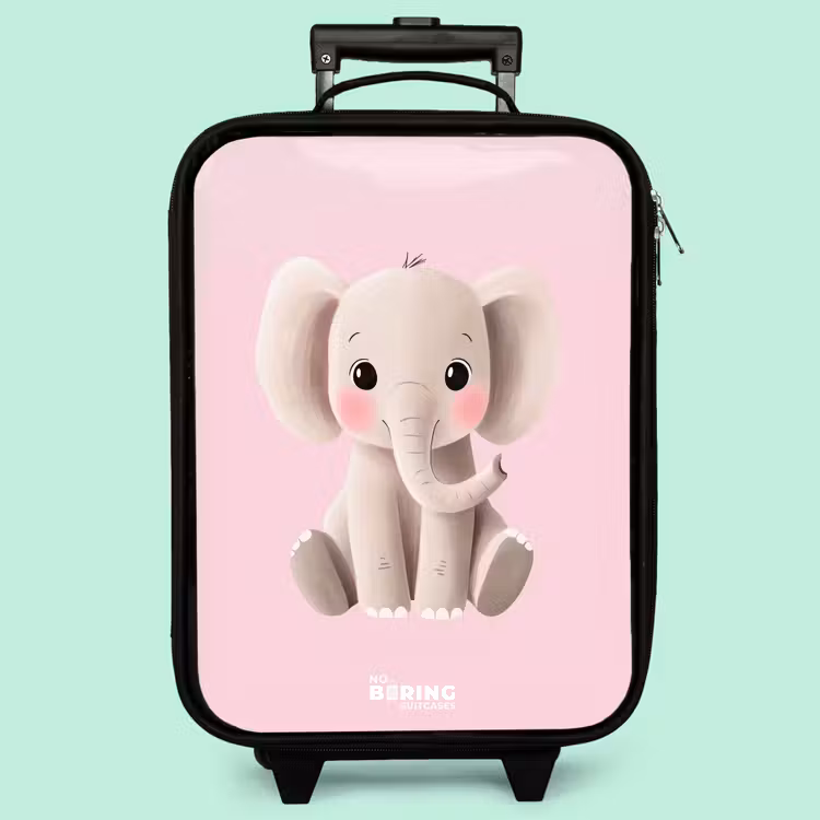 Valise enfant - Éléphant - Bébé - Fards à joues - Illustration — 3
