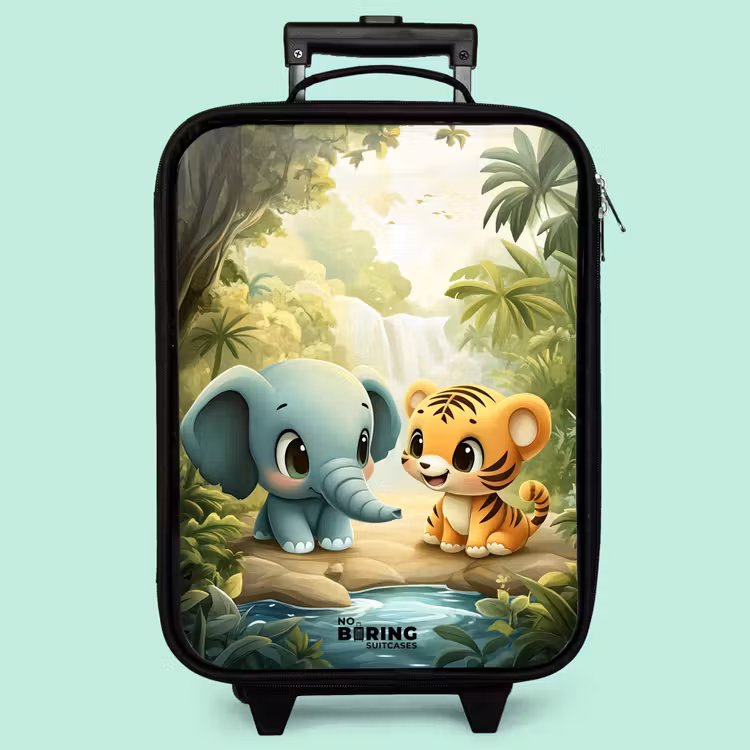 Valise enfant - Éléphant - Tigre - Forêt - Jungle — 3