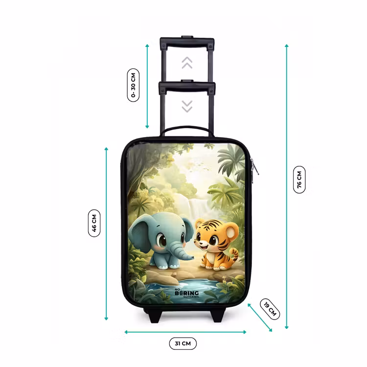 Valise enfant - Éléphant - Tigre - Forêt - Jungle — 7