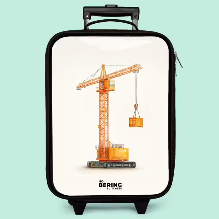 Valise enfant - Grue à tour - Signée - Orange — 3