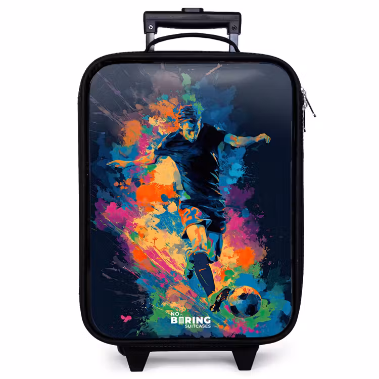 Valise enfant - Néon - footballeur - coloré — 1