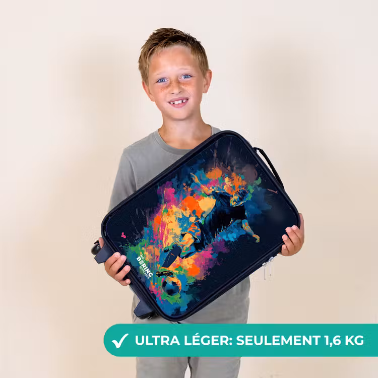 Valise enfant - Néon - footballeur - coloré — 2