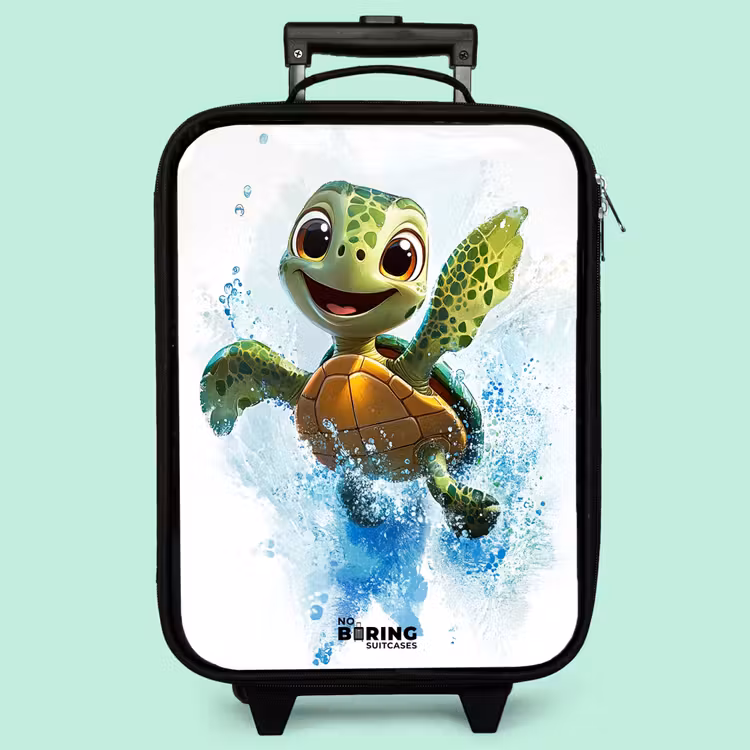 Valise enfant - Tortue - Eau - Vert — 3