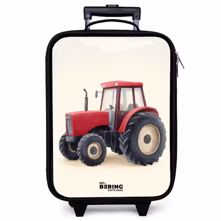 Valise enfant - Tracteur - Signé - Rouge — 1
