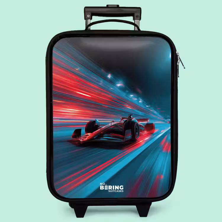 Valise enfant - Voiture de course - Piste - Néon - Eclairage — 3