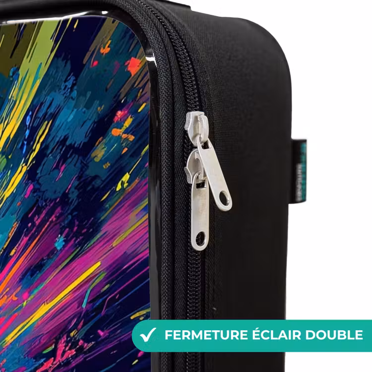 Valise enfant - Voiture de sport - Explosion - Coloré - Rayures de peinture — 6
