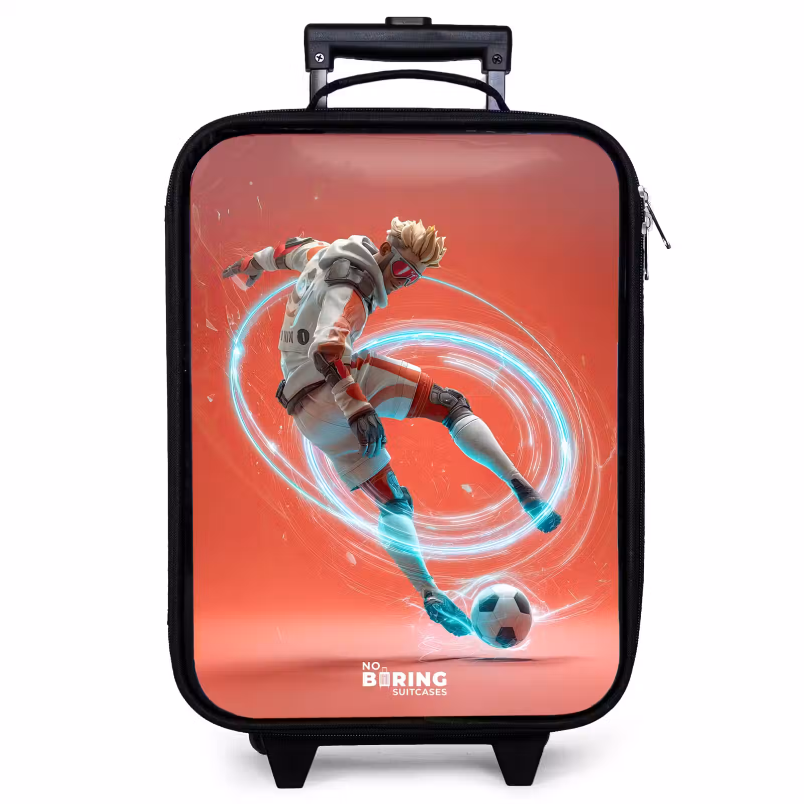 Valise enfant - Football - Garçon - Rouge - Cercle lumineux — 1