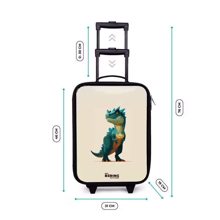Valise enfant - Dino - Animal - Vert — 6