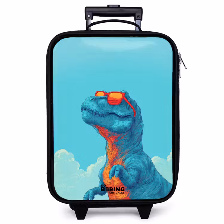 Valise enfant - Dino - Lunettes de soleil - Bleu — 1