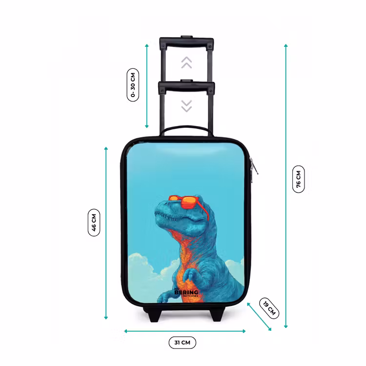 Valise enfant - Dino - Lunettes de soleil - Bleu — 6