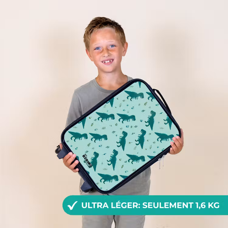 Valise enfant - Dinos - Motif - Vert — 2