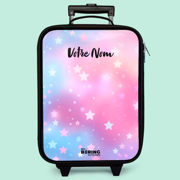 Valise enfant - Étoiles - Rose - Bleu — 3