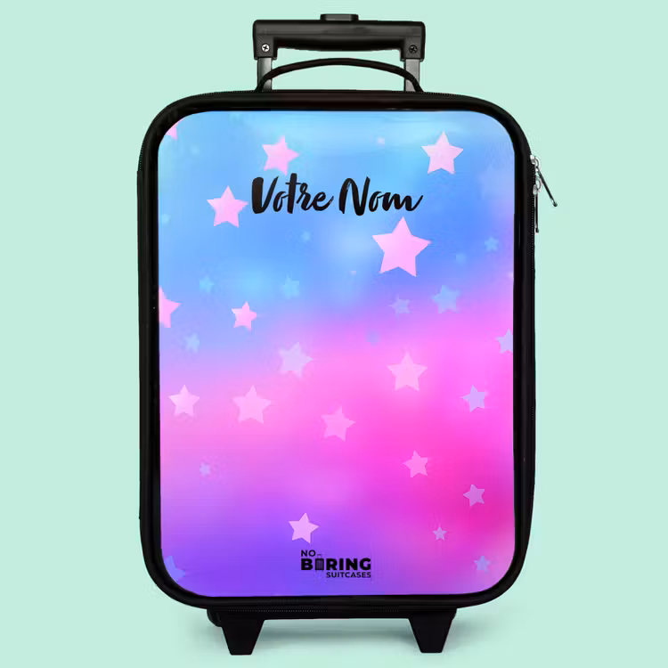 Valise enfant - Étoiles - Rose - Bleu — 3