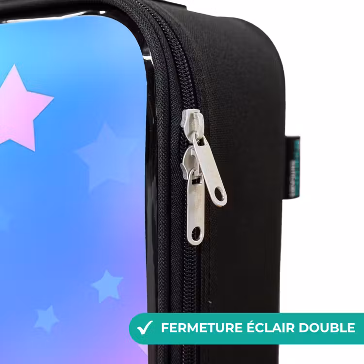 Valise enfant - Étoiles - Rose - Bleu — 6