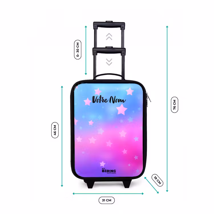 Valise enfant - Étoiles - Rose - Bleu — 7