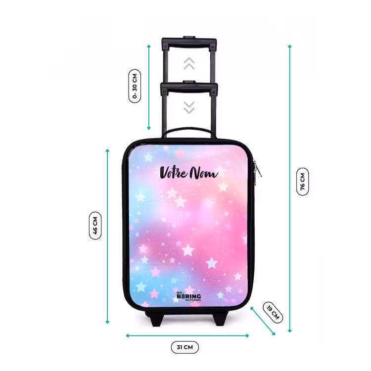 Valise enfant - Étoiles - Rose - Bleu — 7