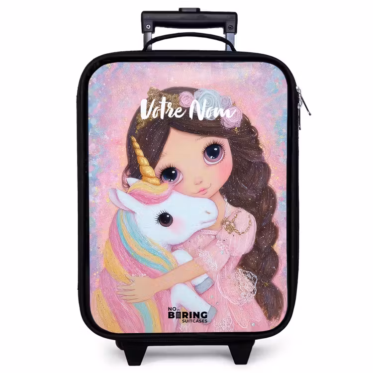 Valise enfant - Fille - Licorne - Paillettes — 1