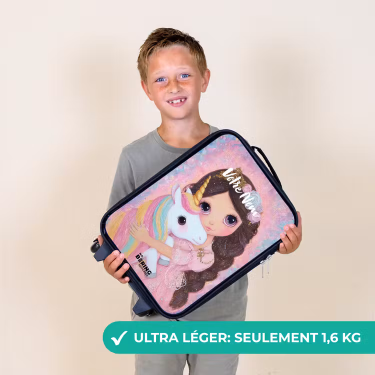 Valise enfant - Fille - Licorne - Paillettes — 2