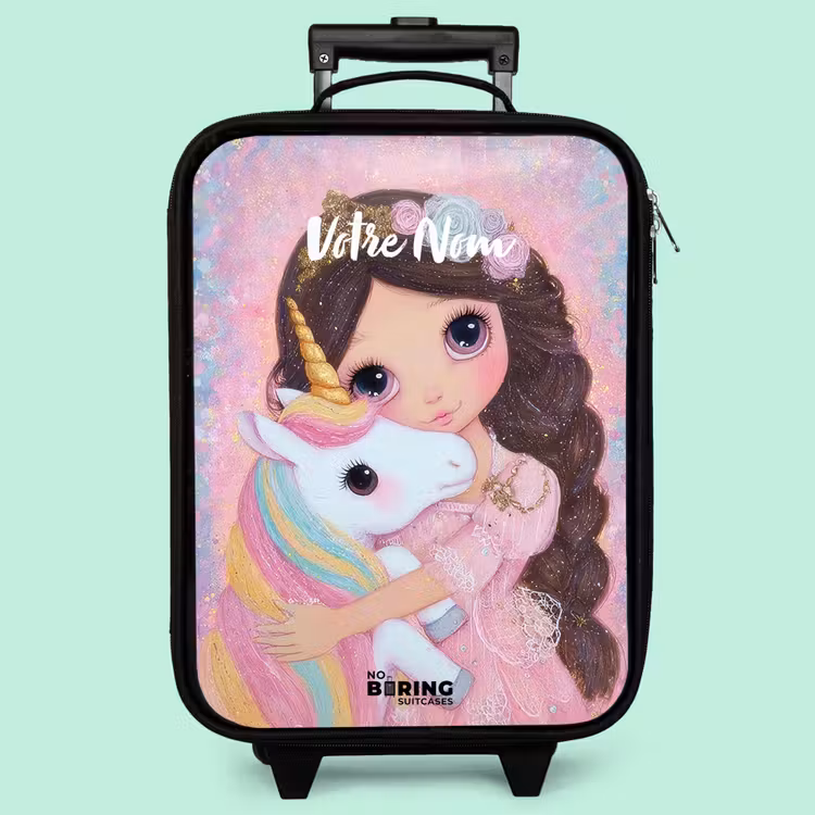 Valise enfant - Fille - Licorne - Paillettes — 3