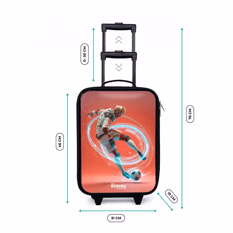 Valise enfant - Football - Garçon - Rouge - Cercle lumineux — 7