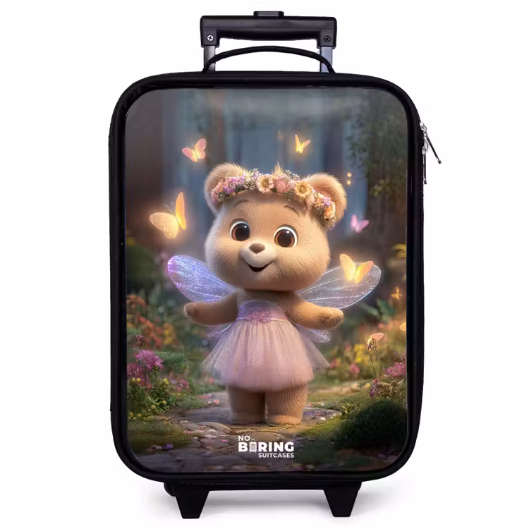 Valise enfant - Ours - Papillons - Forêt - Fée — 1