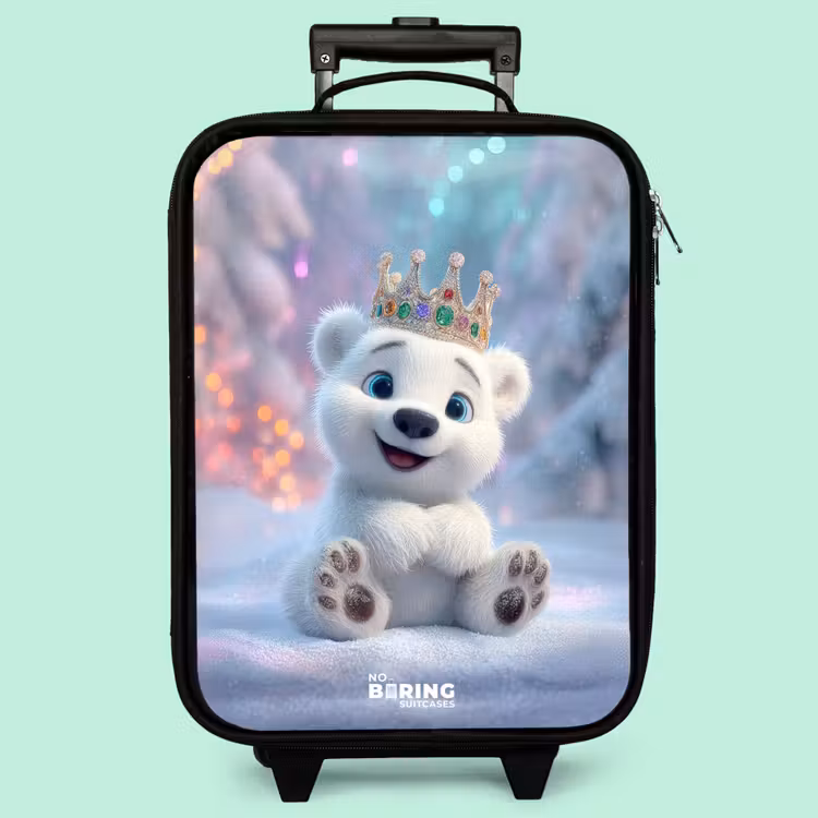 Valise enfant - Ours polaire - Couronne - Hiver — 3