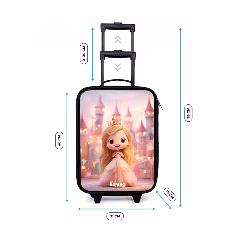 Valise enfant - Princesse - Rose - Château — 7