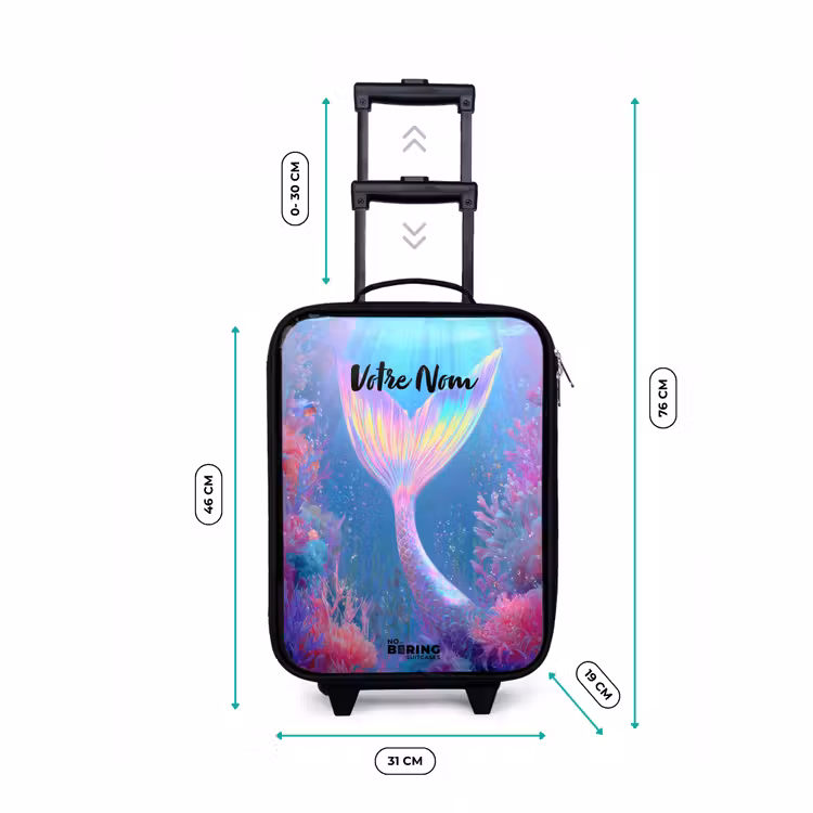 Valise enfant - Sirène - Corail - Eau — 7