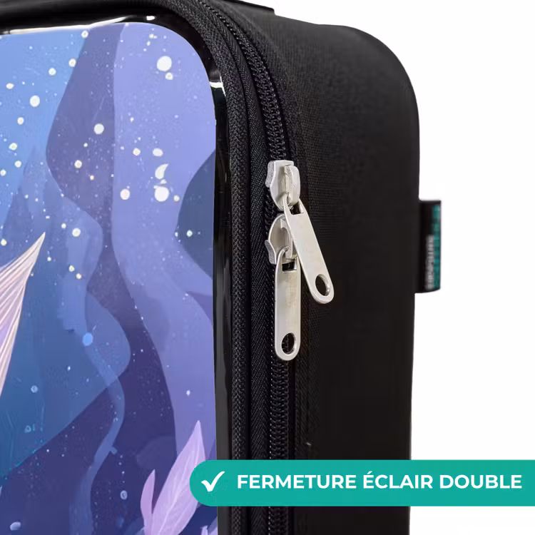 Valise enfant - Sirène - Sous l'eau - Violet - Bleu — 6