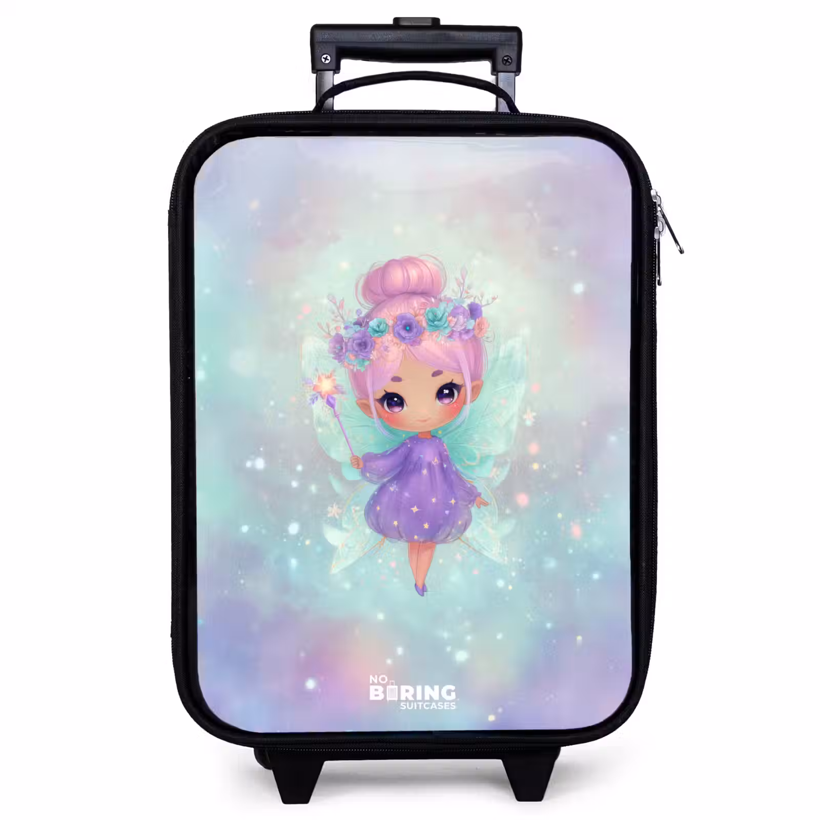 Valise enfant - Fée des fleurs en pastel brillant — 1