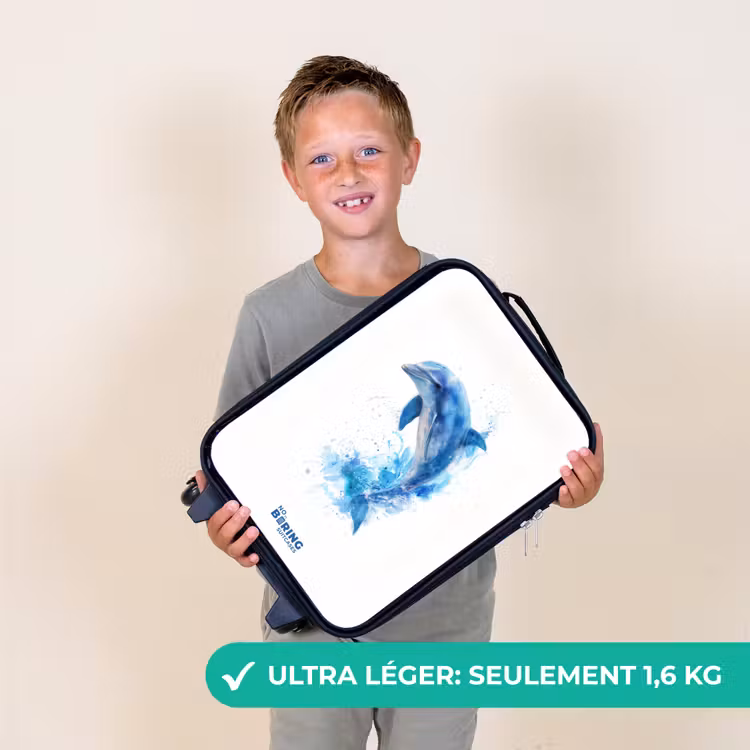 Valise enfant - Dauphin bleu sauteur — 2