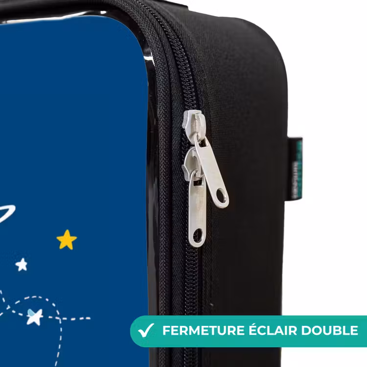 Valise enfant - Dino - Planète - Étoile - Bleu — 6